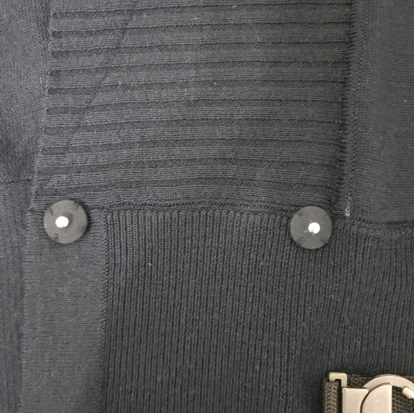 Soft Surroundings Black Wool Snap Close Long Sleeve Cardigan Size S - Picture 13 of 14